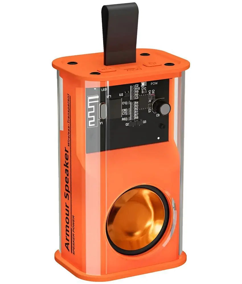 Armour Transparent 5 W Bluetooth Speaker Bluetooth Fire Bass