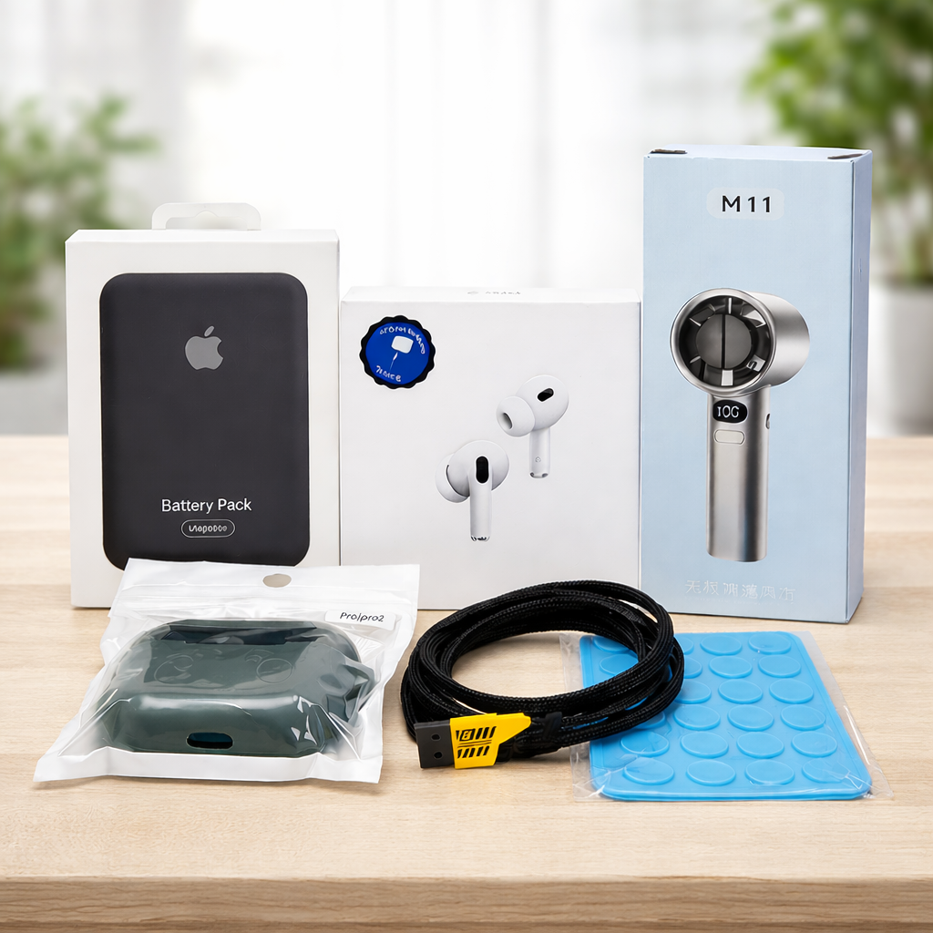 AirPods Pro 2 Wireless Earbuds with FREE 5 Gadgets Gifts Combo 🎁