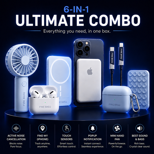 AirPods Pro 2 Wireless Earbuds with FREE 5 Gadgets Gifts Combo 🎁