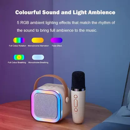 Mic Speaker with RGB | Bluetooth Speaker
